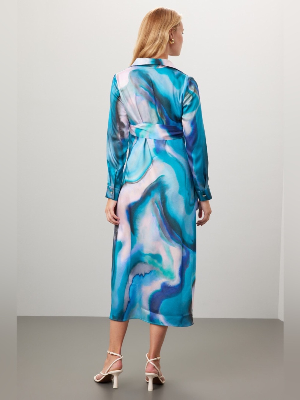 Pietro Brunelli Milano Royal Blue Anne Maternity Dress gender reveal pregnant XL - Picture 2 of 6
